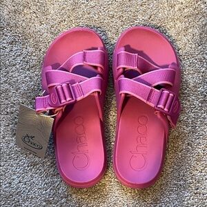 Chaco Chillos Slide Outskirt Fuchsia